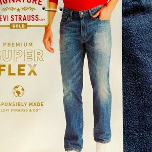 Signature Levi Strauss Gold 32x34 Athletic Premium Super Flex